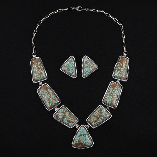 Darrin Livingston Turquoise & Sterling Silver Necklace Set