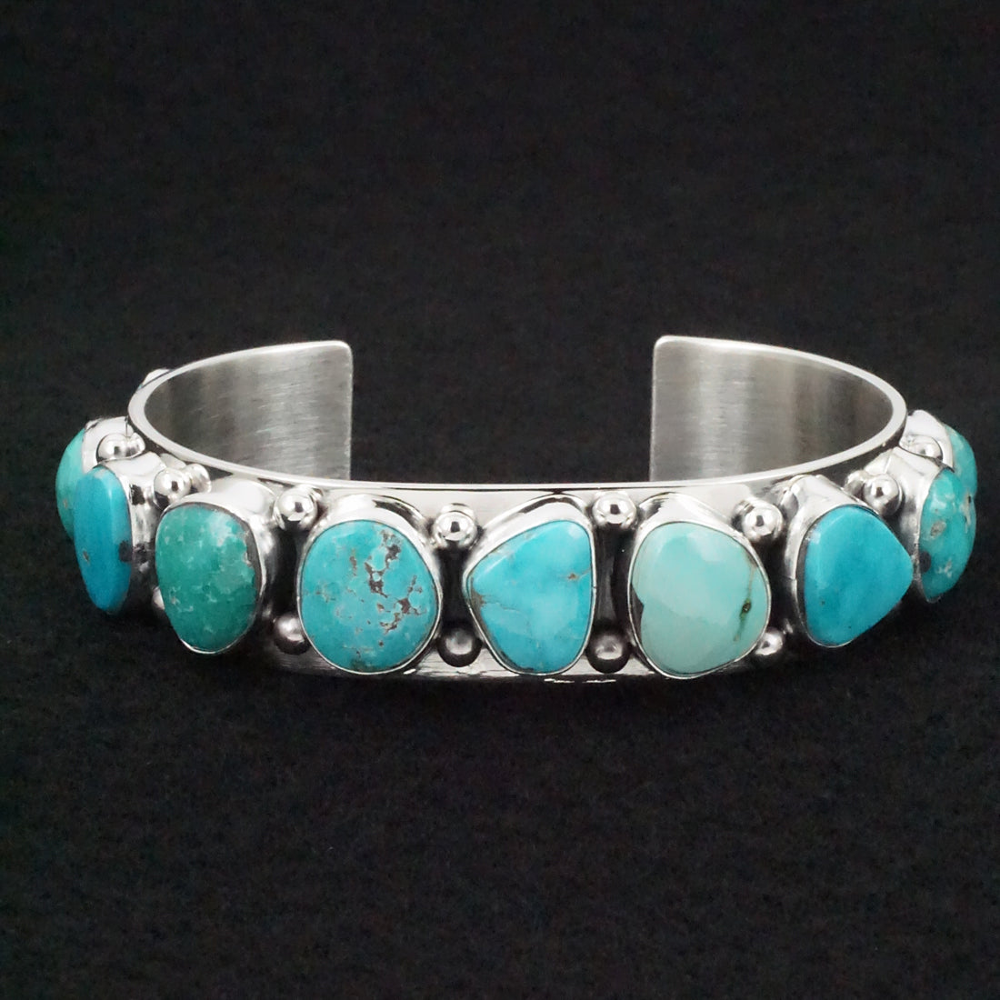 Mark Yazzie Turquoise & Sterling Silver Bracelet