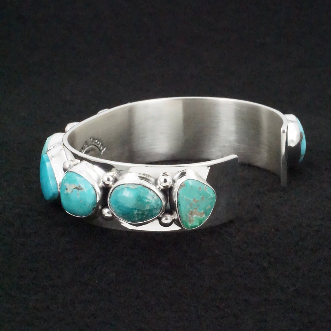 Mark Yazzie Turquoise & Sterling Silver Bracelet