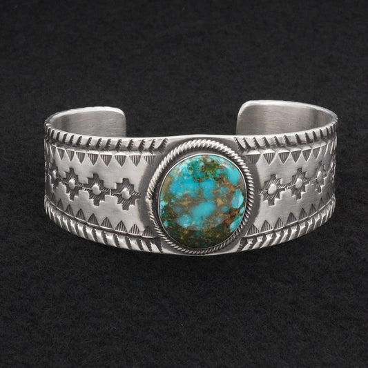 Calvin Martinez Turquoise & Sterling Silver Bracelet