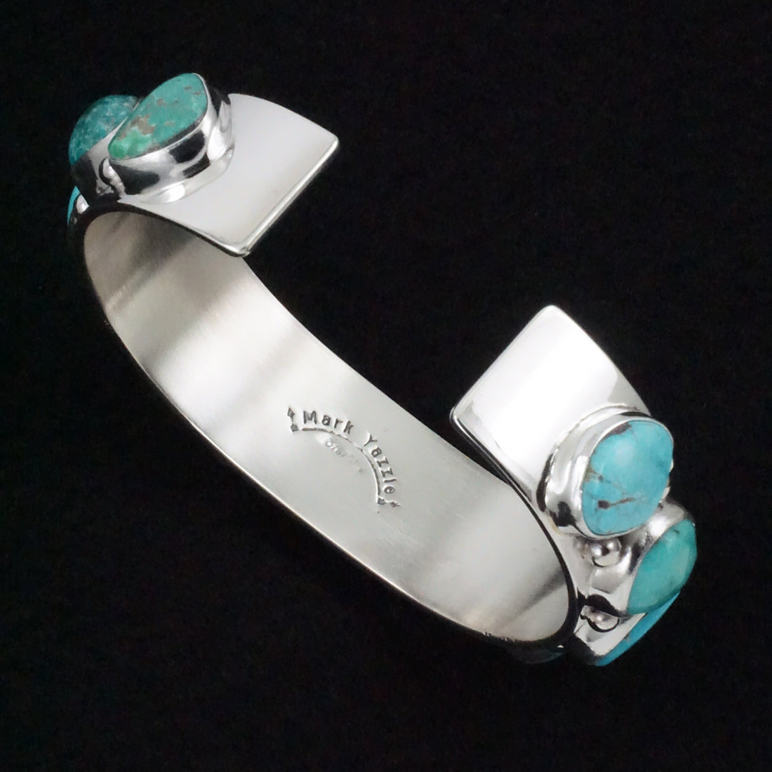 Mark Yazzie Turquoise & Sterling Silver Bracelet