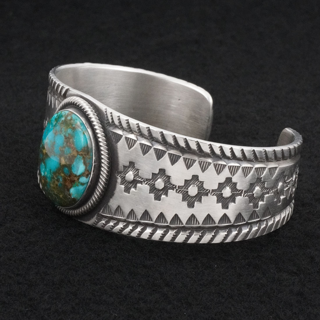 Calvin Martinez Turquoise & Sterling Silver Bracelet