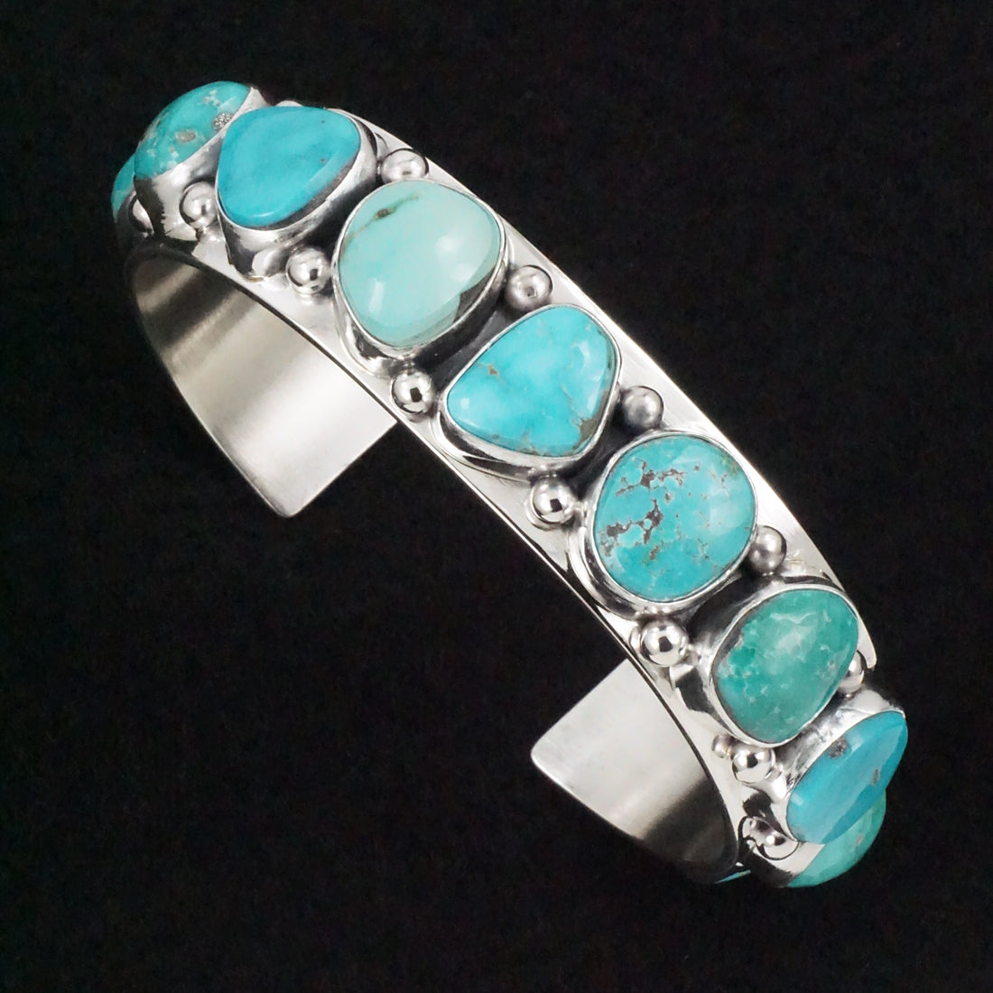 Mark Yazzie Turquoise & Sterling Silver Bracelet