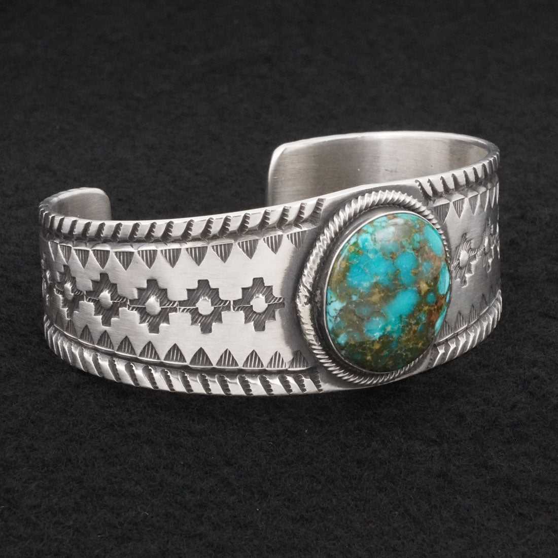 Calvin Martinez Turquoise & Sterling Silver Bracelet