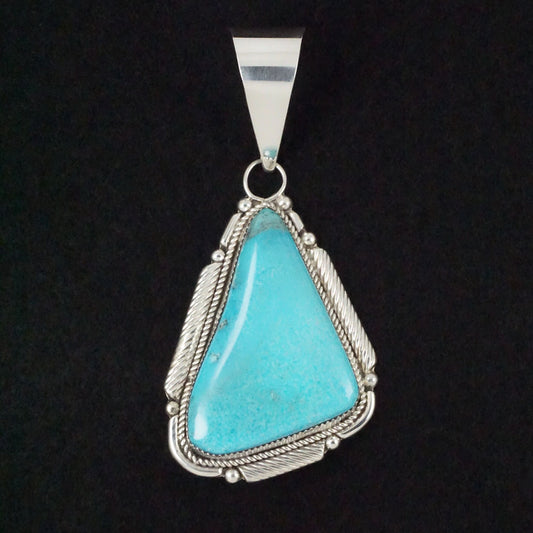 Kenny Calavaza Turquoise & Sterling Silver Pendant