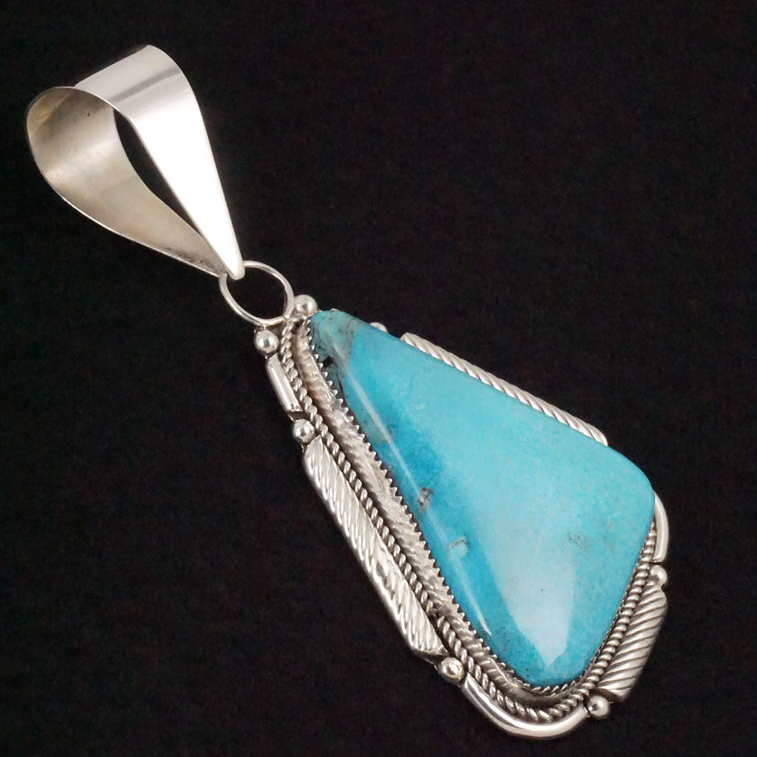 Kenny Calavaza Turquoise & Sterling Silver Pendant