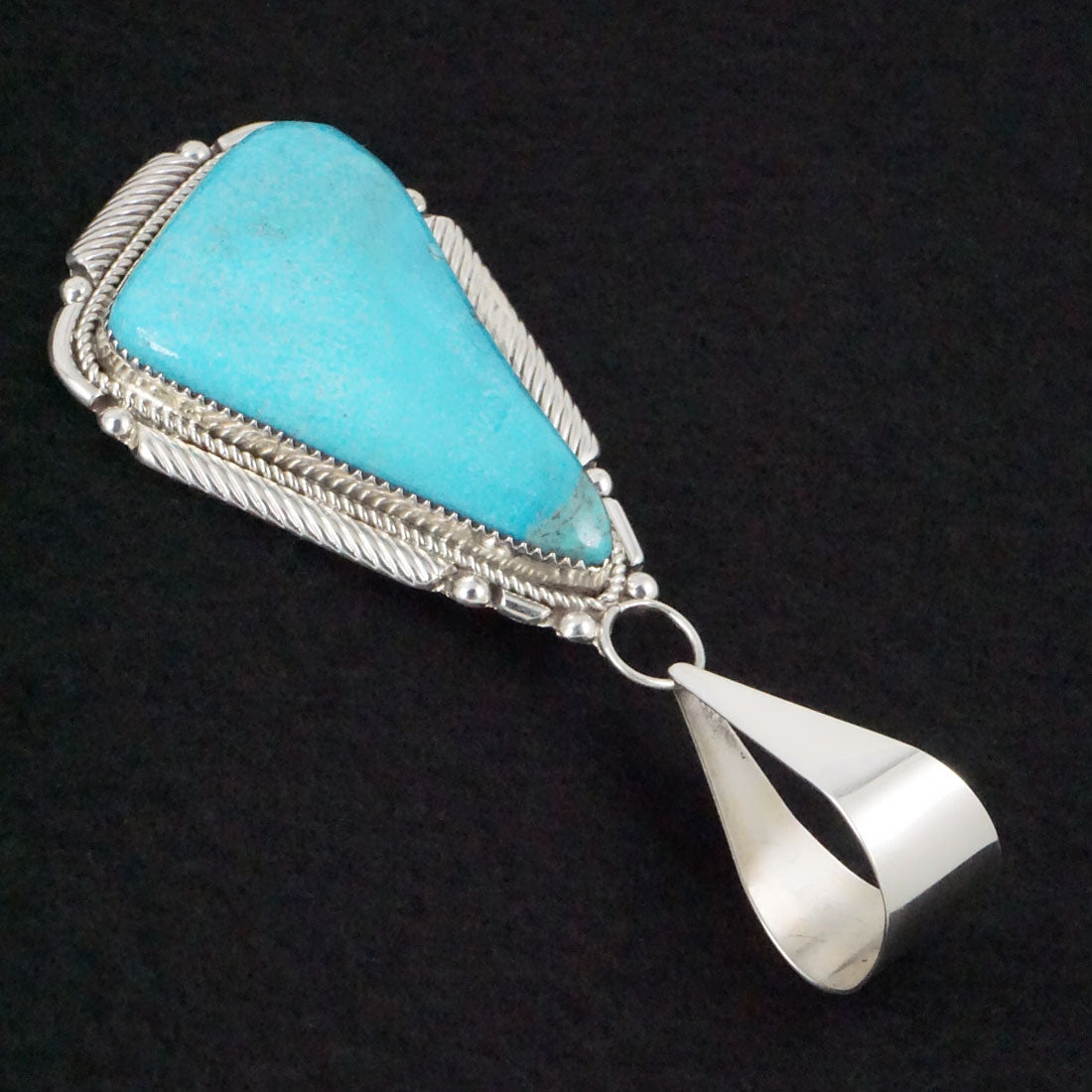 Kenny Calavaza Turquoise & Sterling Silver Pendant