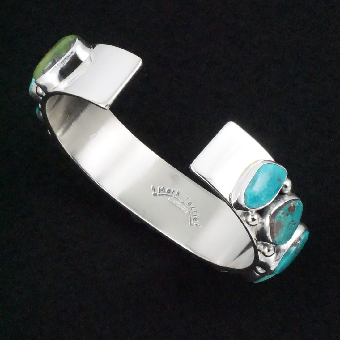 Mark Yazzie Turquoise & Sterling Silver Bracelet