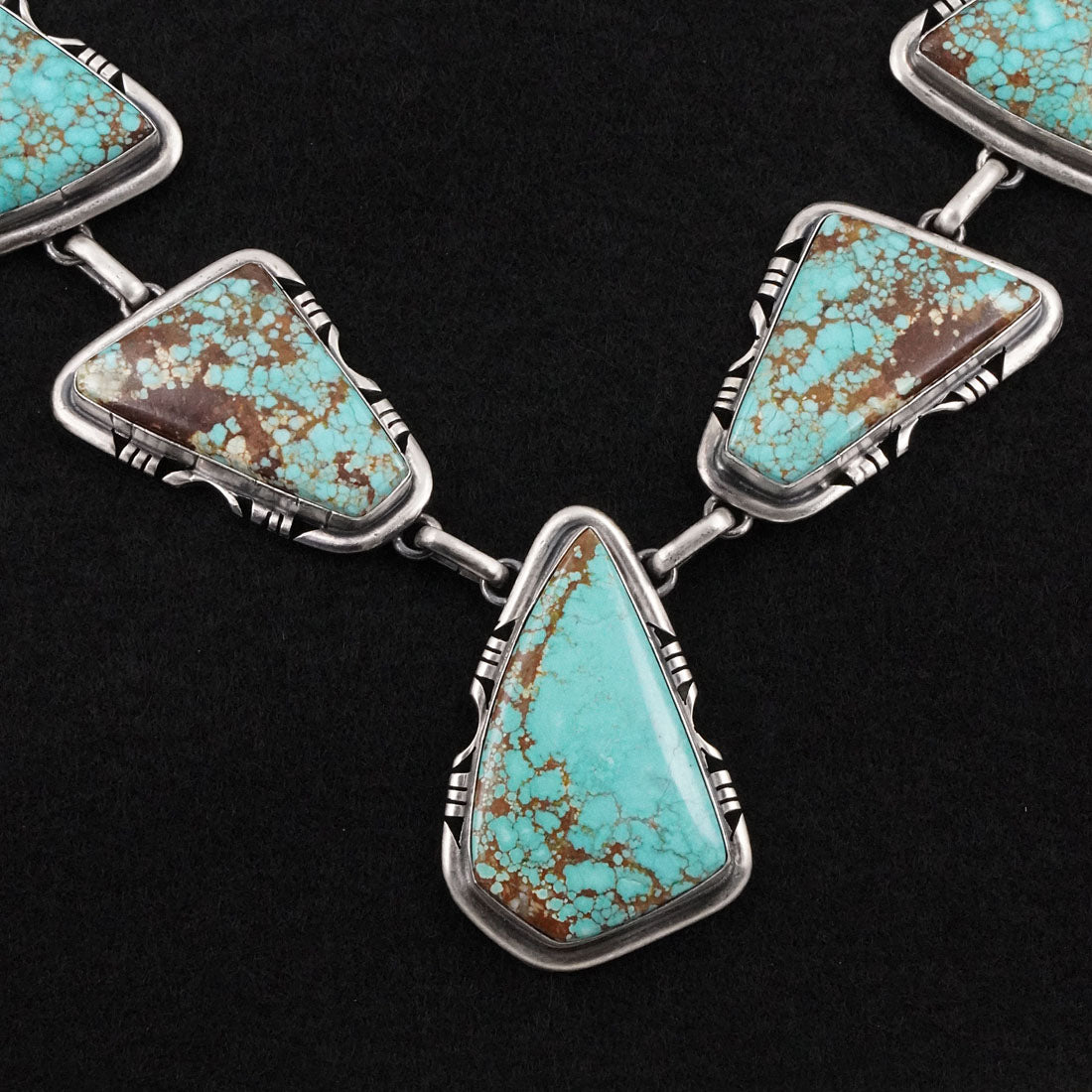 Paul Livingston Turquoise & Sterling Silver Necklace Set