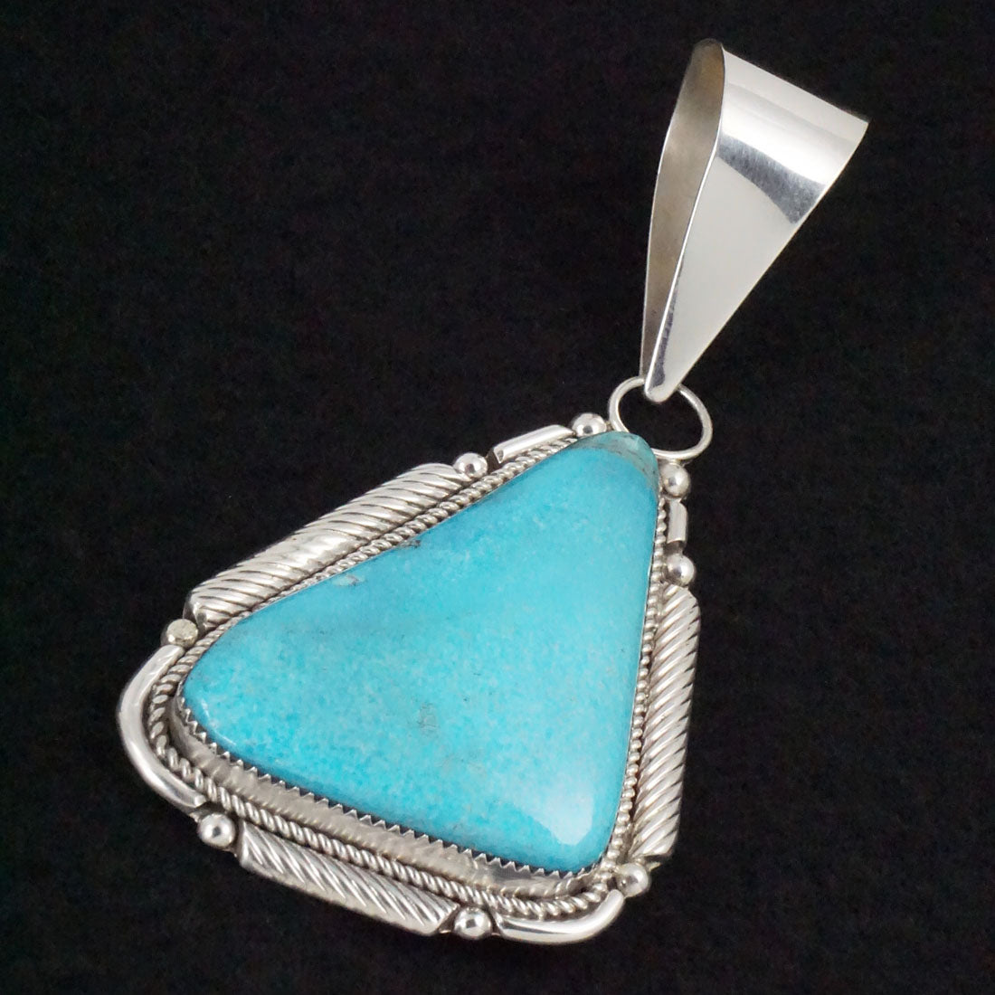 Kenny Calavaza Turquoise & Sterling Silver Pendant