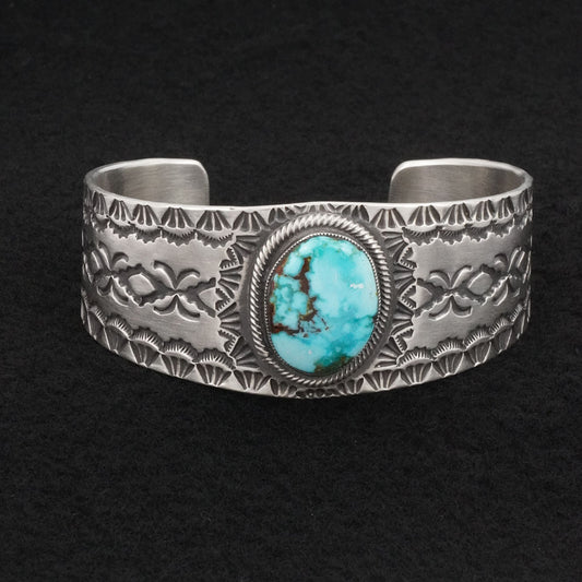 Calvin Martinez Turquoise & Sterling Silver Bracelet