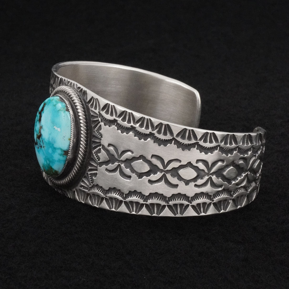 Calvin Martinez Turquoise & Sterling Silver Bracelet