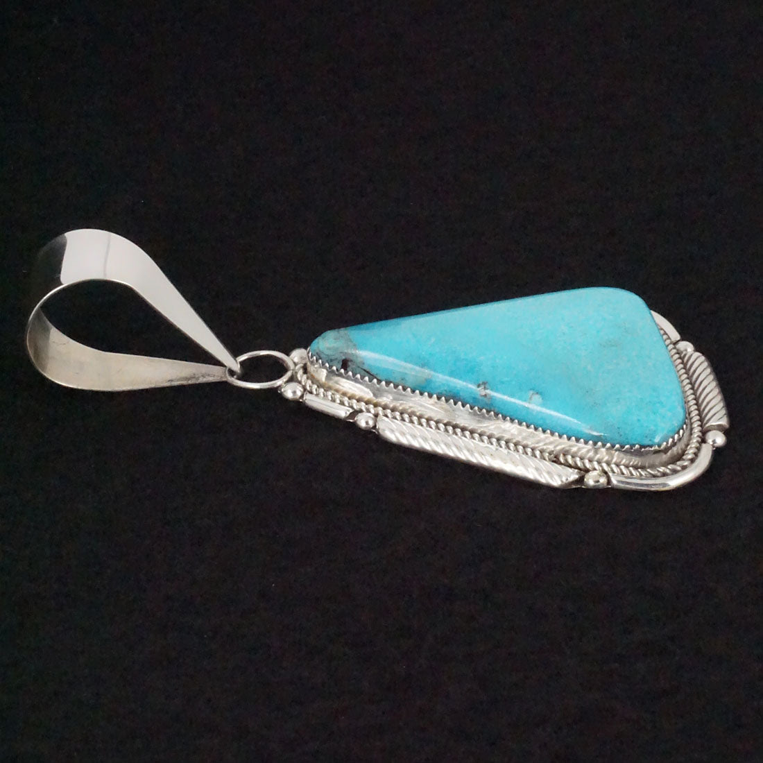 Kenny Calavaza Turquoise & Sterling Silver Pendant