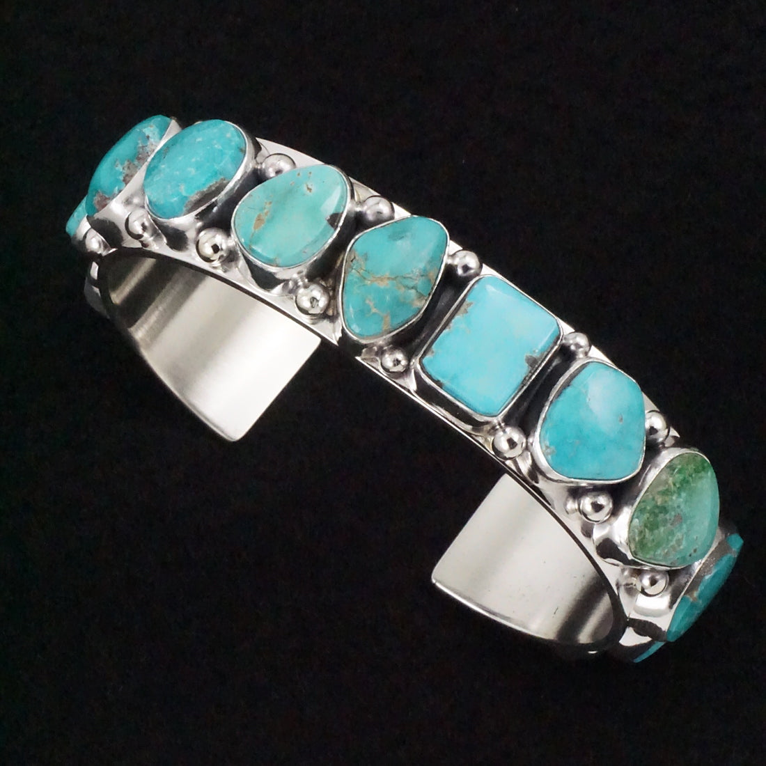 Mark Yazzie Turquoise & Sterling Silver Bracelet