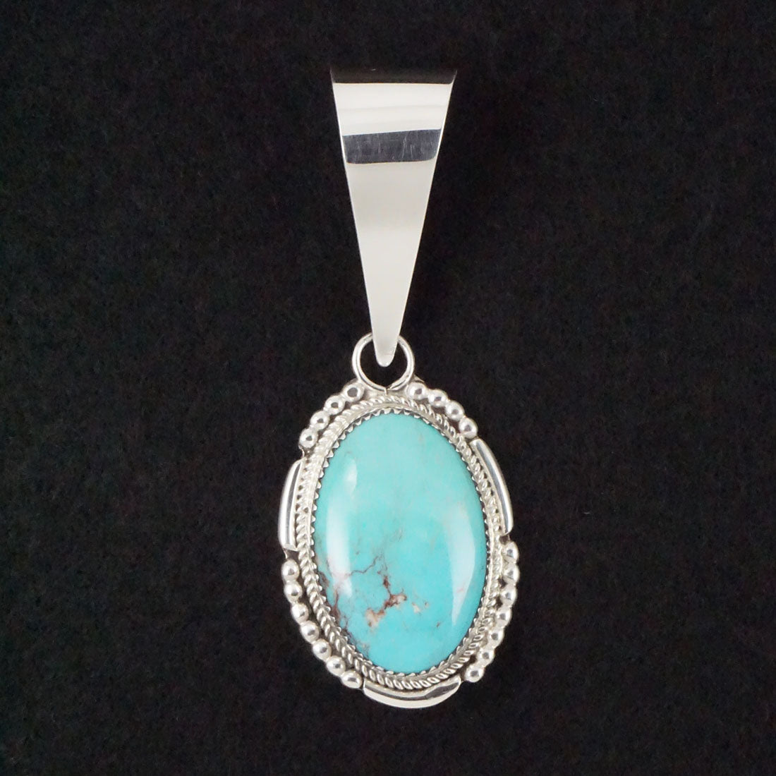 Kenny Calavaza Turquoise & Sterling Silver Pendant