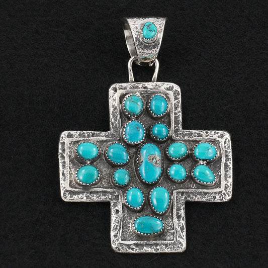 Delbert Arviso Turquoise & Sterling Silver Pendant