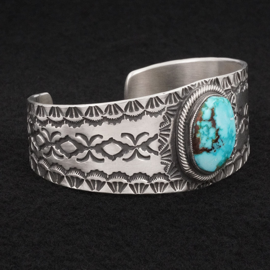 Calvin Martinez Turquoise & Sterling Silver Bracelet