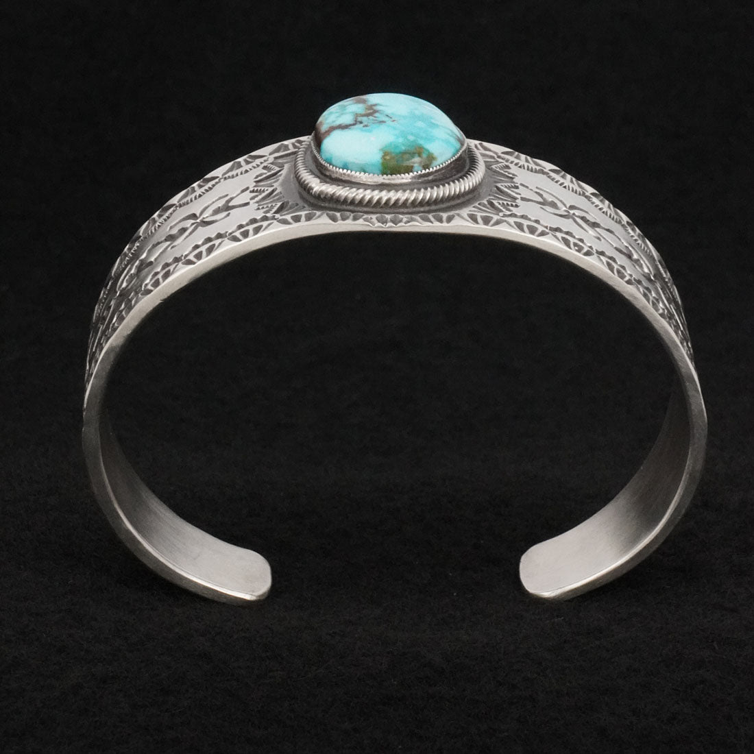 Calvin Martinez Turquoise & Sterling Silver Bracelet