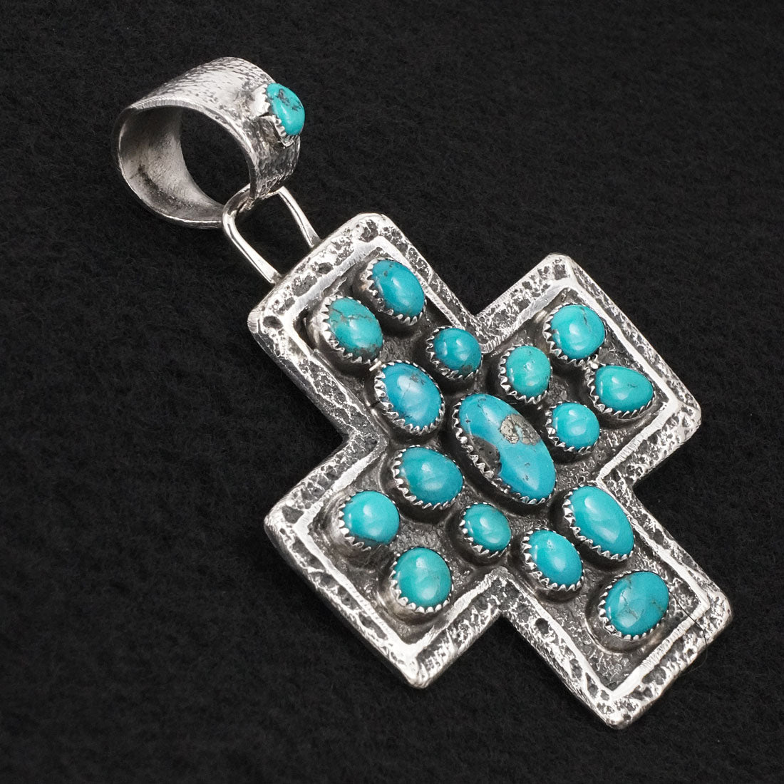 Delbert Arviso Turquoise & Sterling Silver Pendant