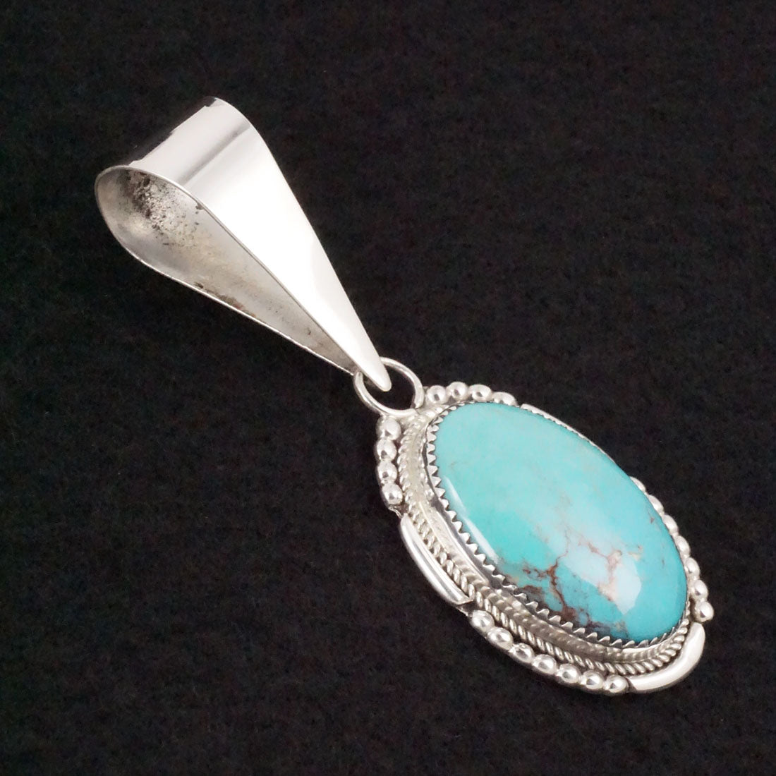 Kenny Calavaza Turquoise & Sterling Silver Pendant