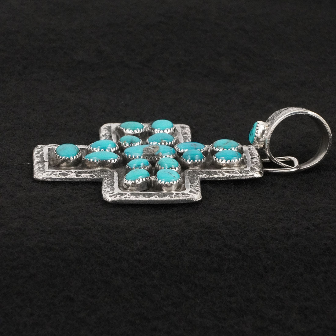 Delbert Arviso Turquoise & Sterling Silver Pendant