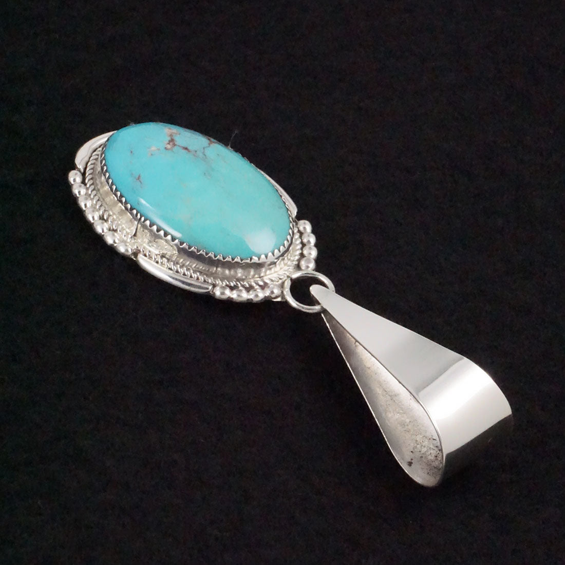 Kenny Calavaza Turquoise & Sterling Silver Pendant