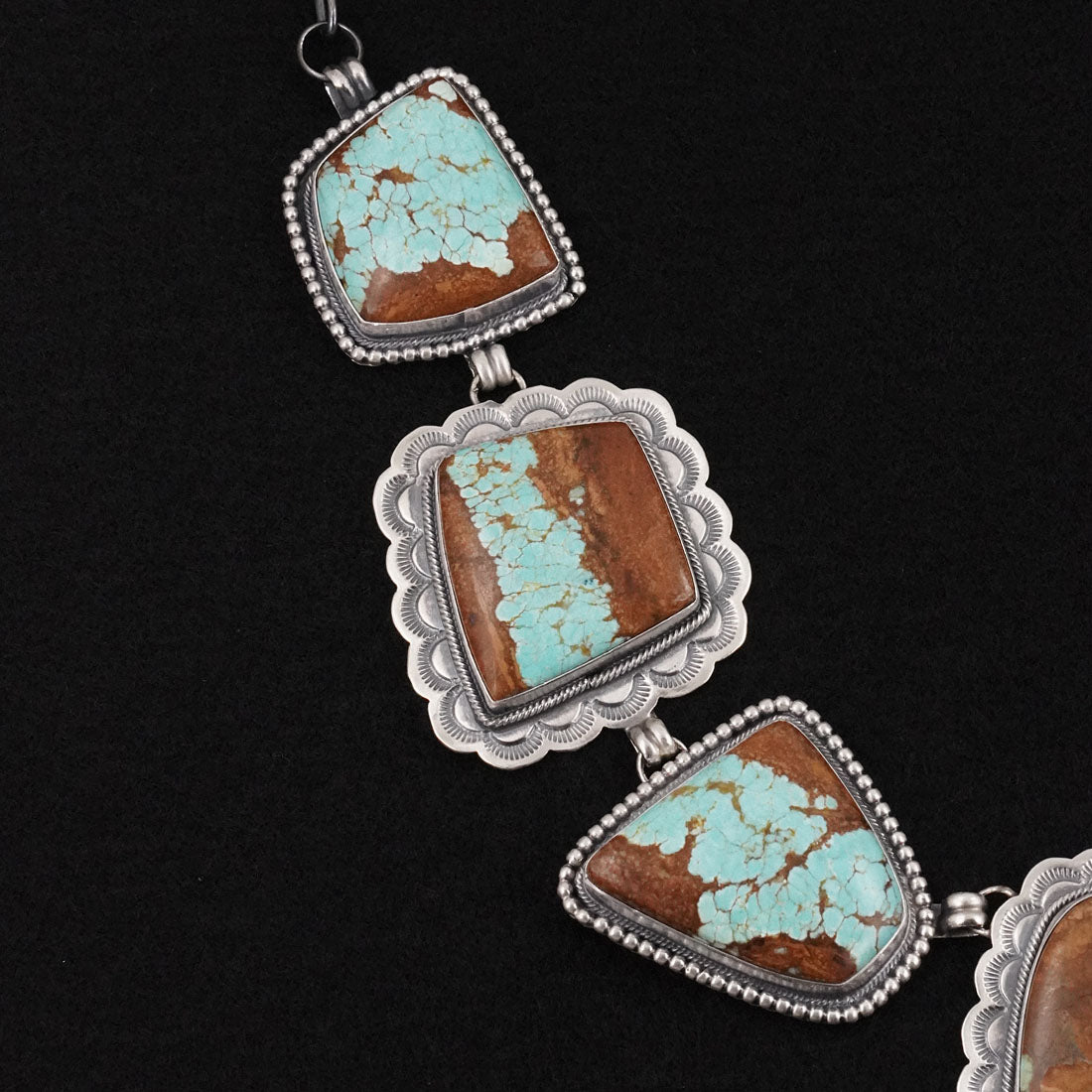 Darrin Livingston Turquoise & Sterling Silver Necklace Set