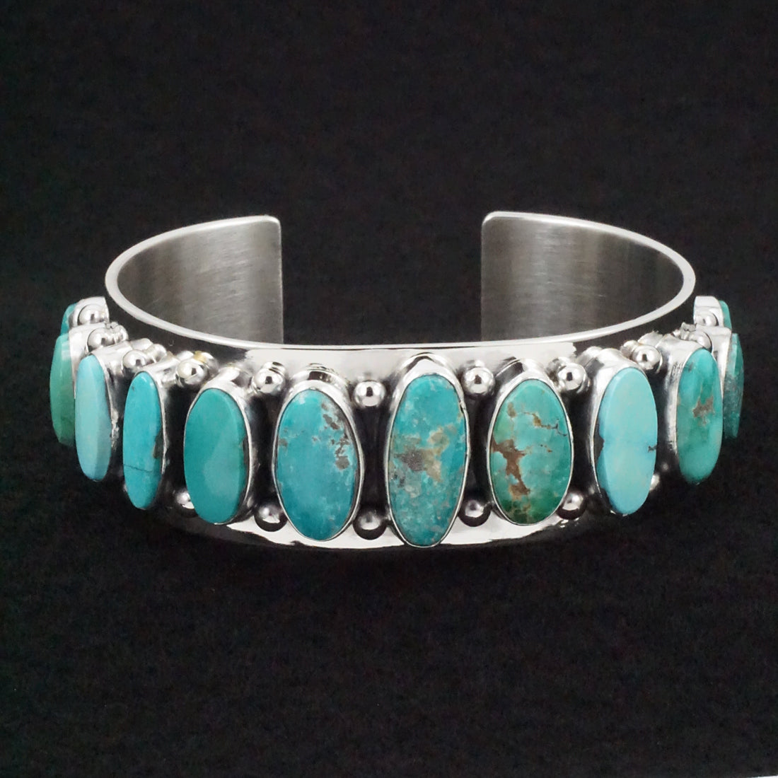 Mark Yazzie Turquoise & Sterling Silver Bracelet