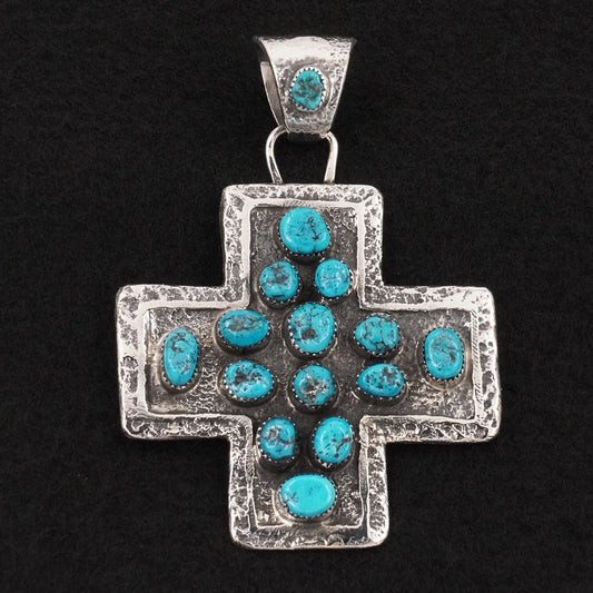 Delbert Arviso Turquoise & Sterling Silver Pendant