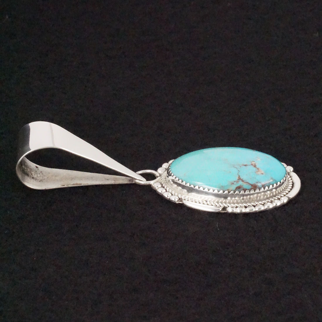 Kenny Calavaza Turquoise & Sterling Silver Pendant