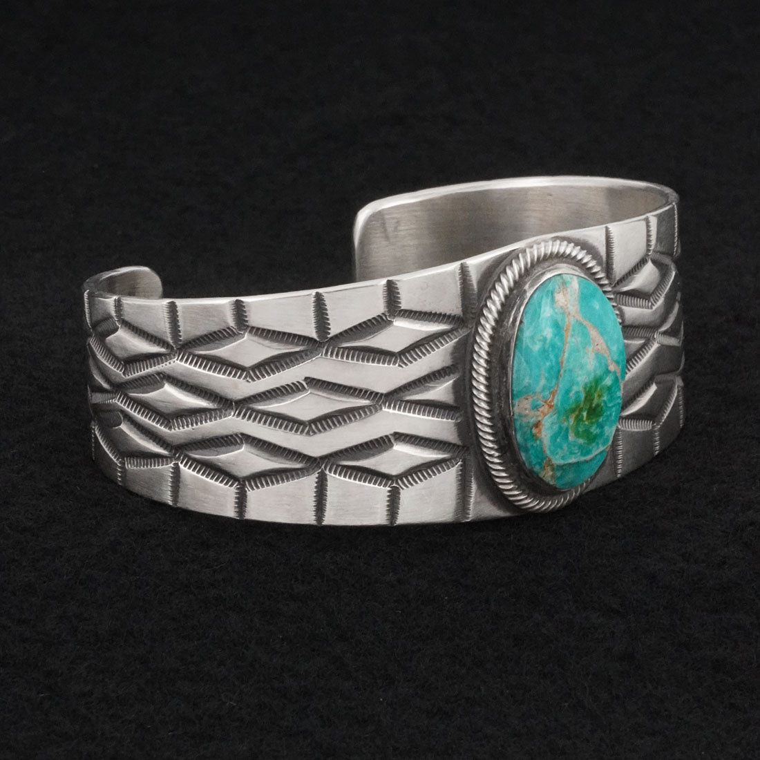 Calvin Martinez Turquoise & Sterling Silver Bracelet