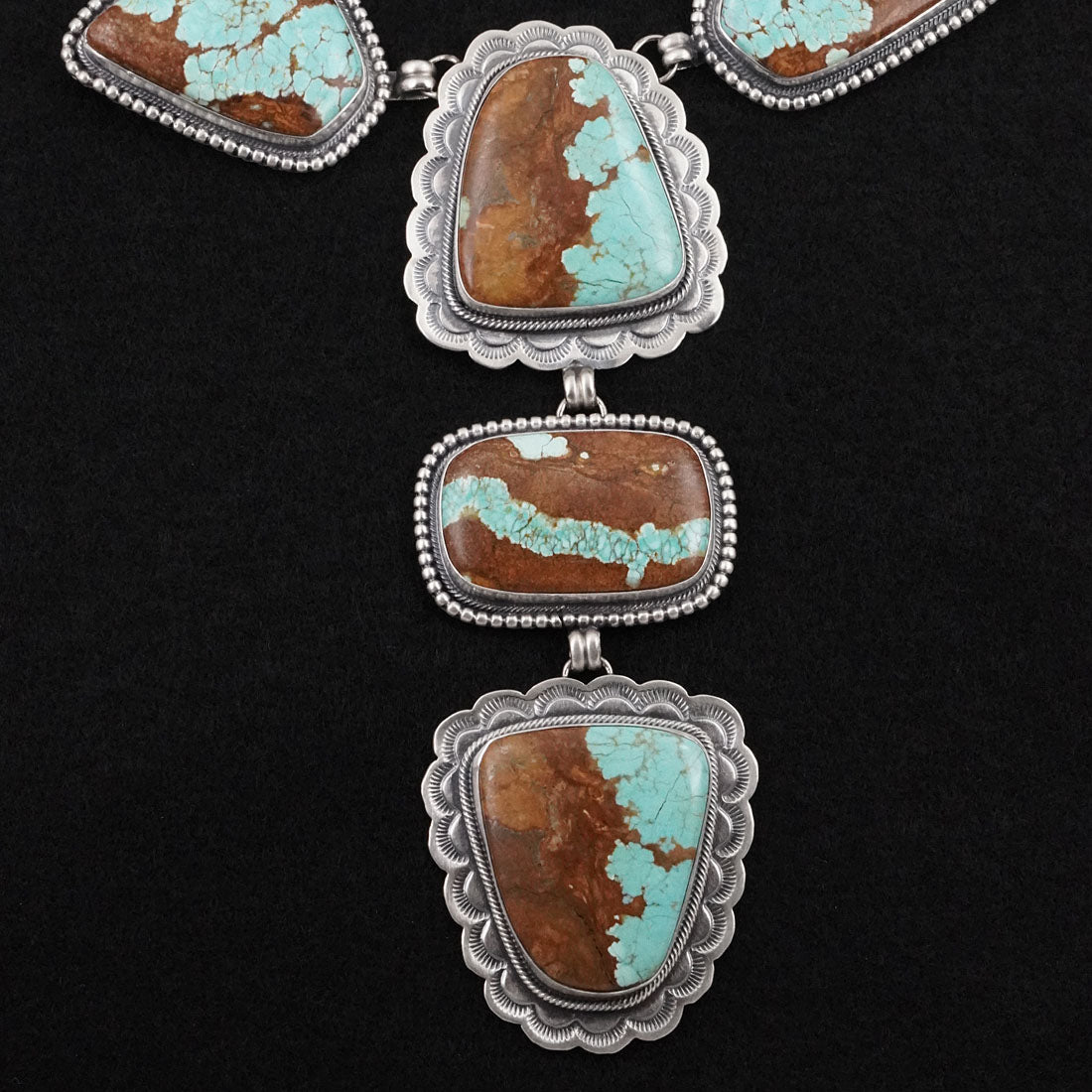 Darrin Livingston Turquoise & Sterling Silver Necklace Set