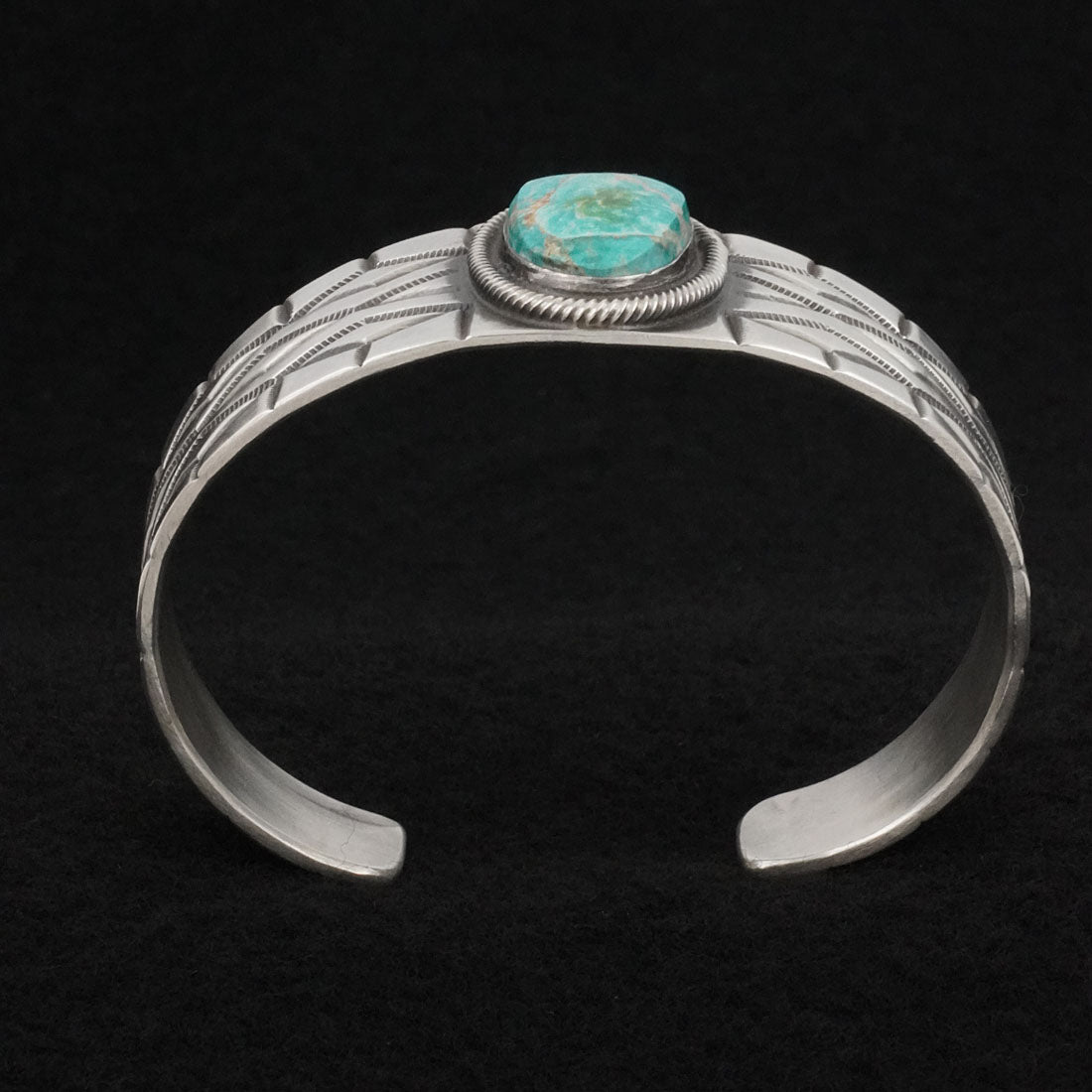 Calvin Martinez Turquoise & Sterling Silver Bracelet