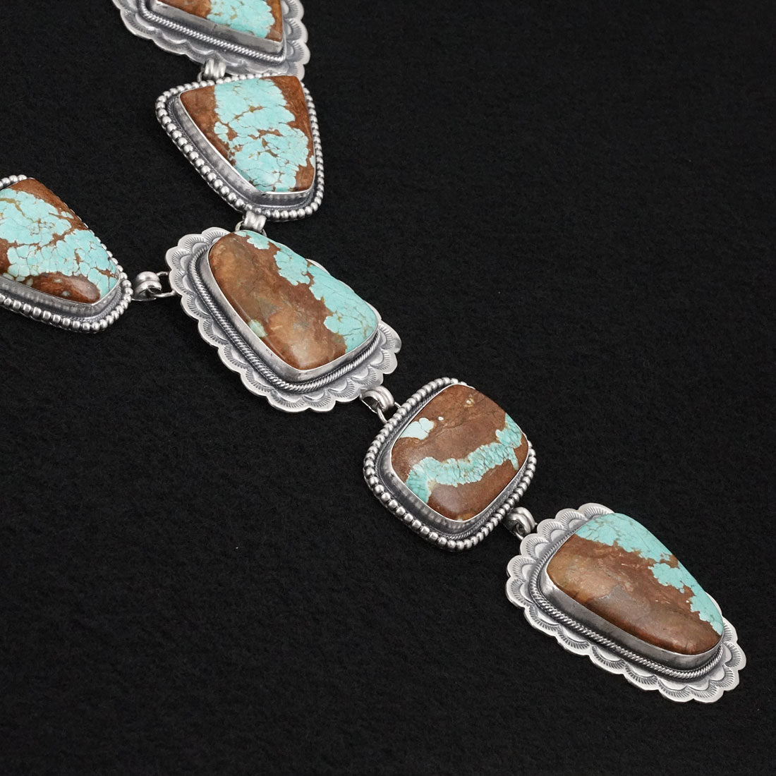 Darrin Livingston Turquoise & Sterling Silver Necklace Set