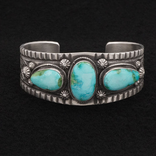 Calvin Martinez Turquoise & Sterling Silver Bracelet
