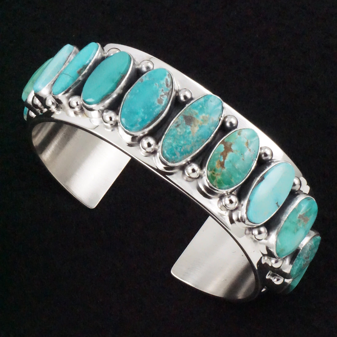 Mark Yazzie Turquoise & Sterling Silver Bracelet