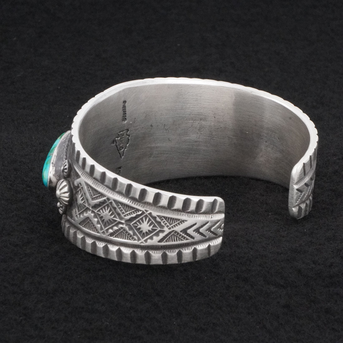 Calvin Martinez Turquoise & Sterling Silver Bracelet