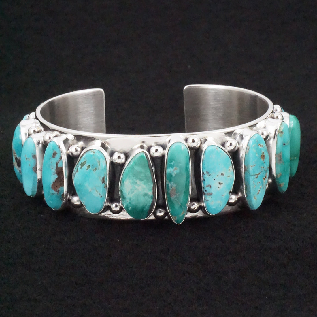 Mark Yazzie Turquoise & Sterling Silver Bracelet