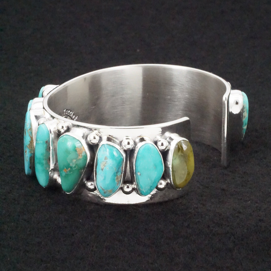 Mark Yazzie Turquoise & Sterling Silver Bracelet