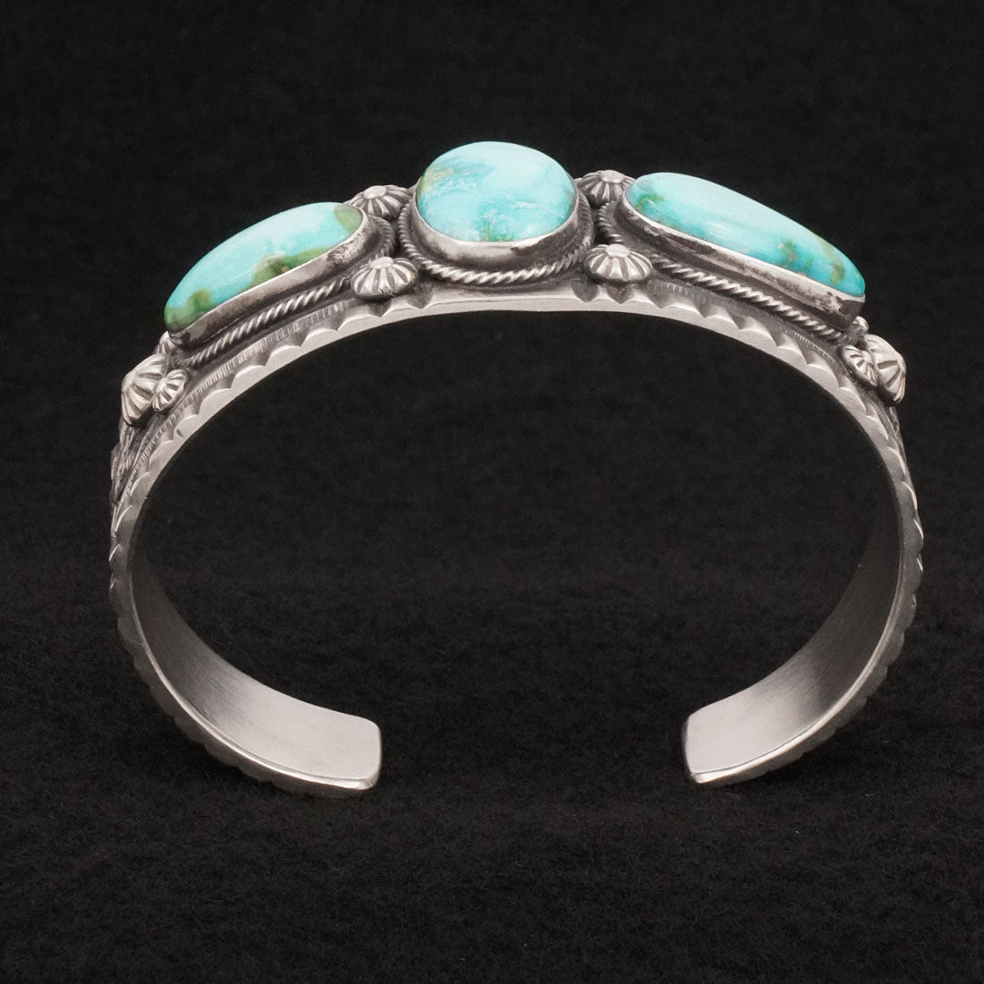 Calvin Martinez Turquoise & Sterling Silver Bracelet