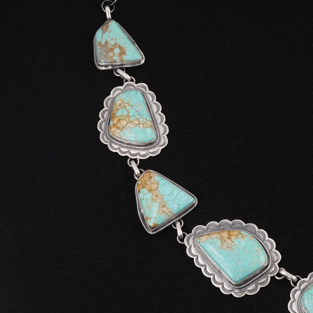 Bobby Johnson Turquoise & Sterling Silver Necklace Set