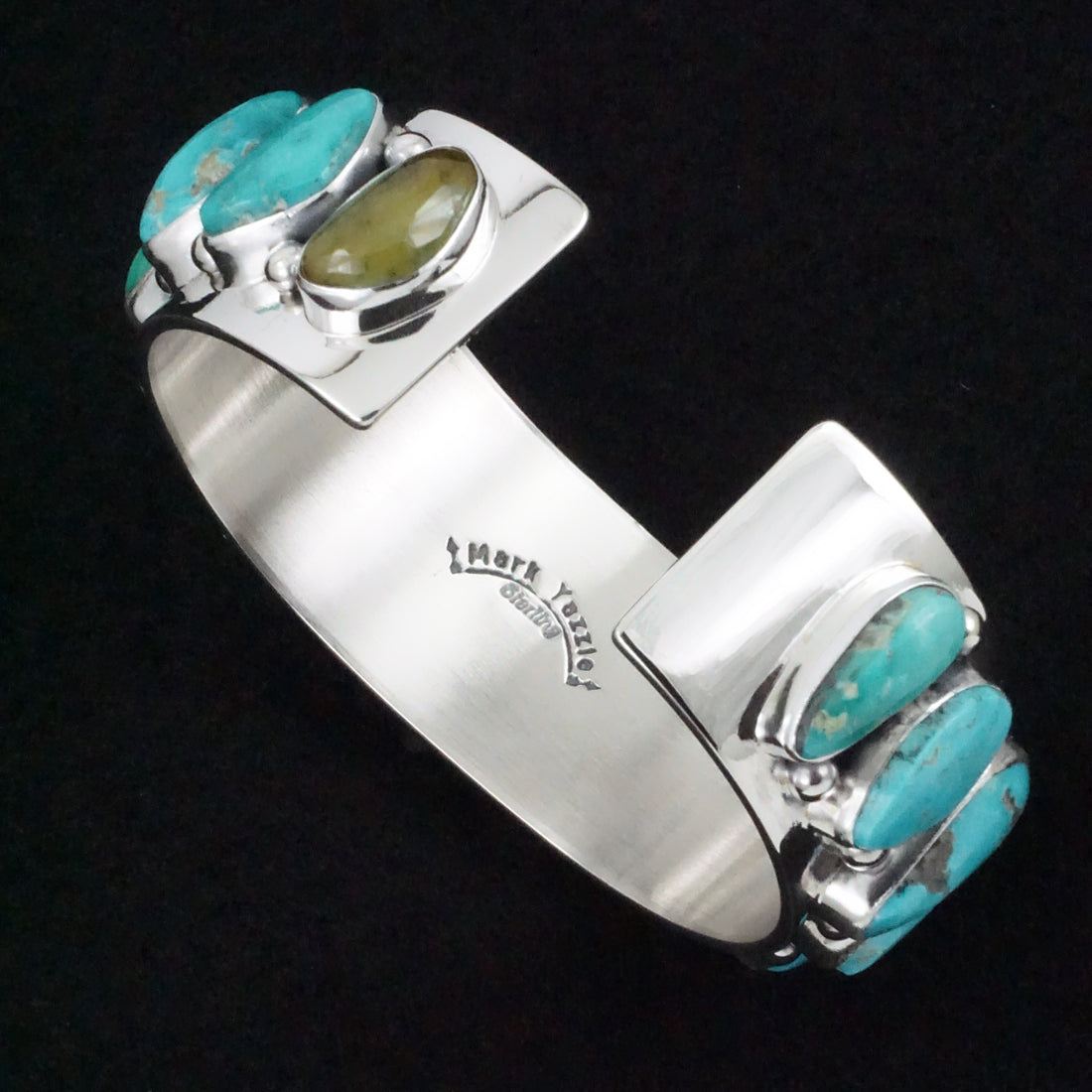 Mark Yazzie Turquoise & Sterling Silver Bracelet