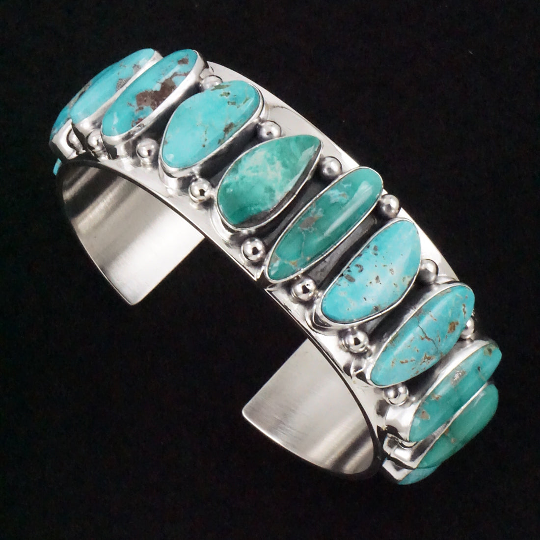 Mark Yazzie Turquoise & Sterling Silver Bracelet