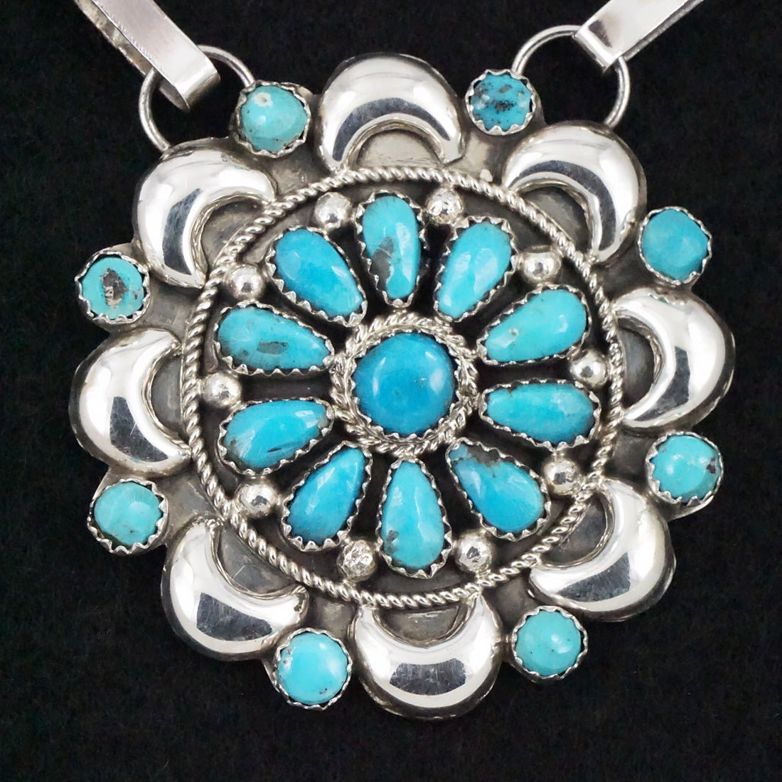 Eunise Wilson Turquoise & Sterling Silver Necklace Set