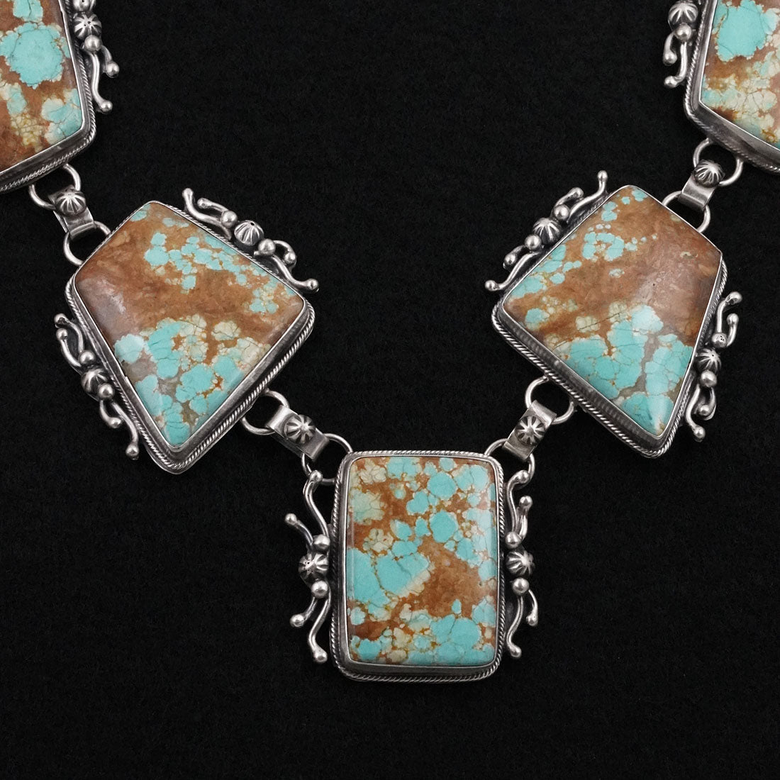 Kathleen Livingston Turquoise & Sterling Silver Necklace Set