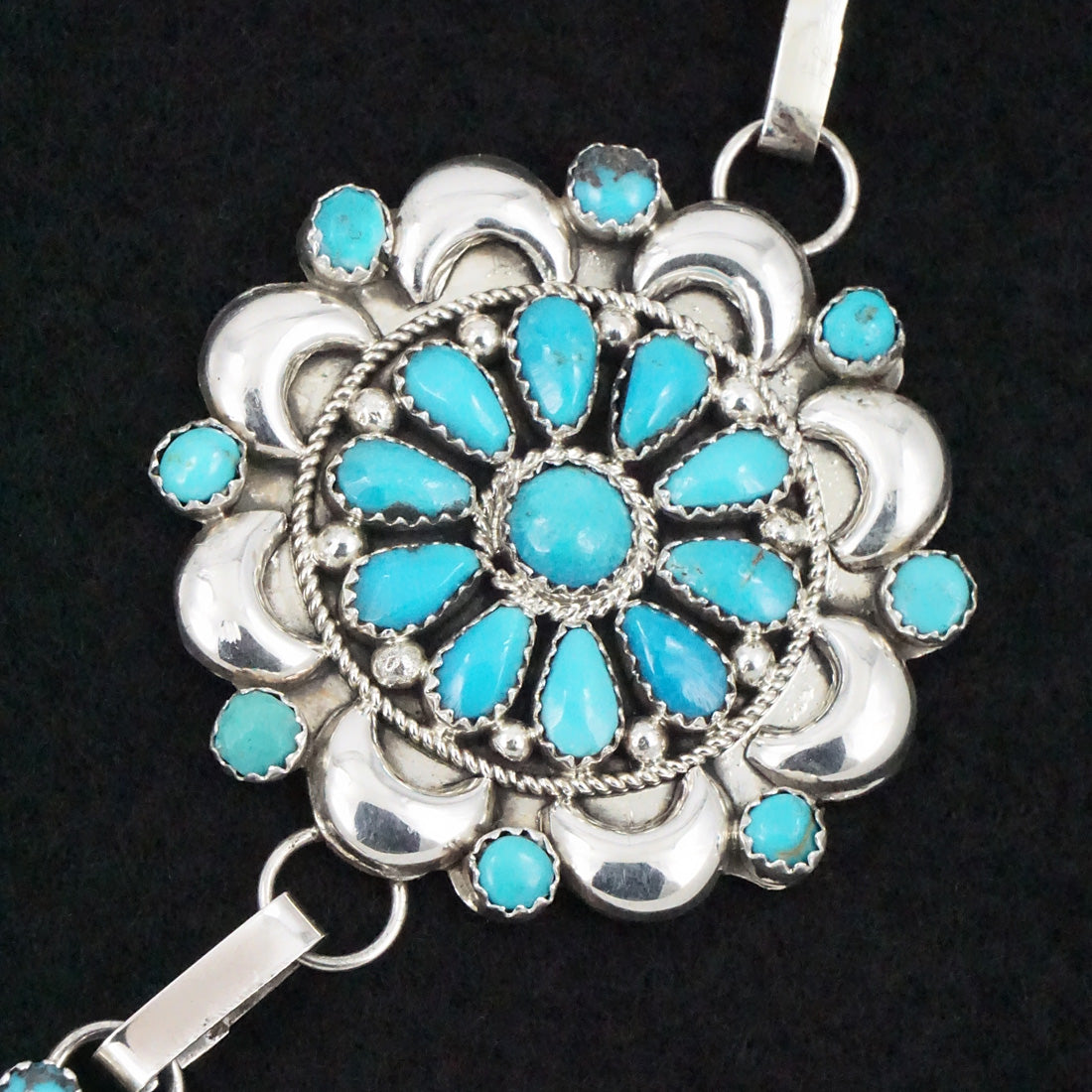 Eunise Wilson Turquoise & Sterling Silver Necklace Set