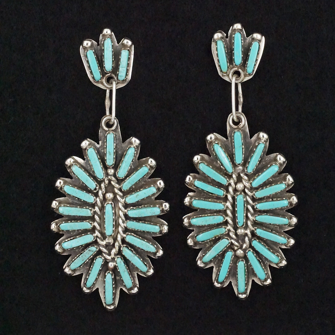 Geraldine Faber Turquoise & Sterling Silver Earrings