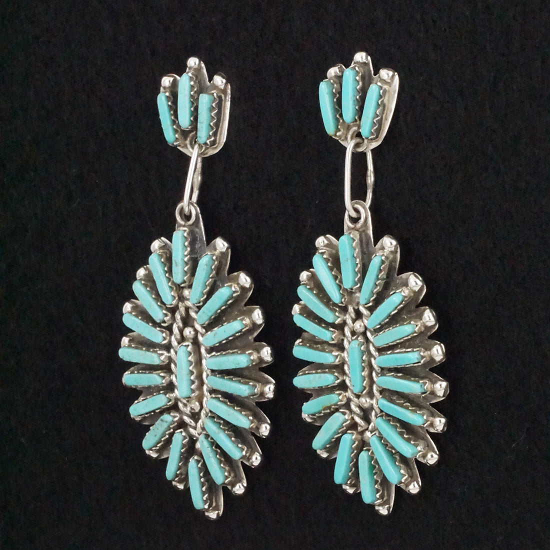 Geraldine Faber Turquoise & Sterling Silver Earrings