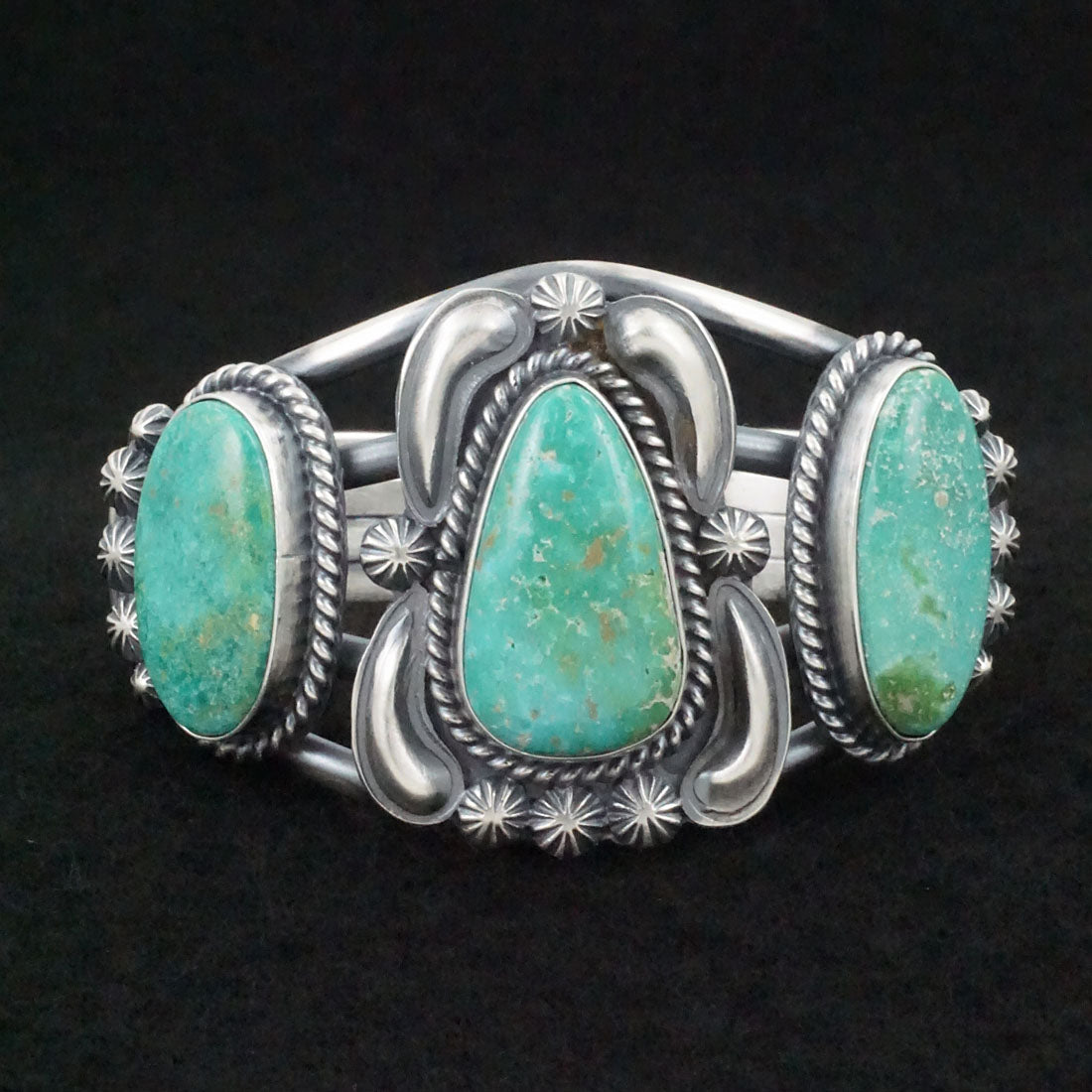 Raymond Delgarito Turquoise & Sterling Silver Bracelet