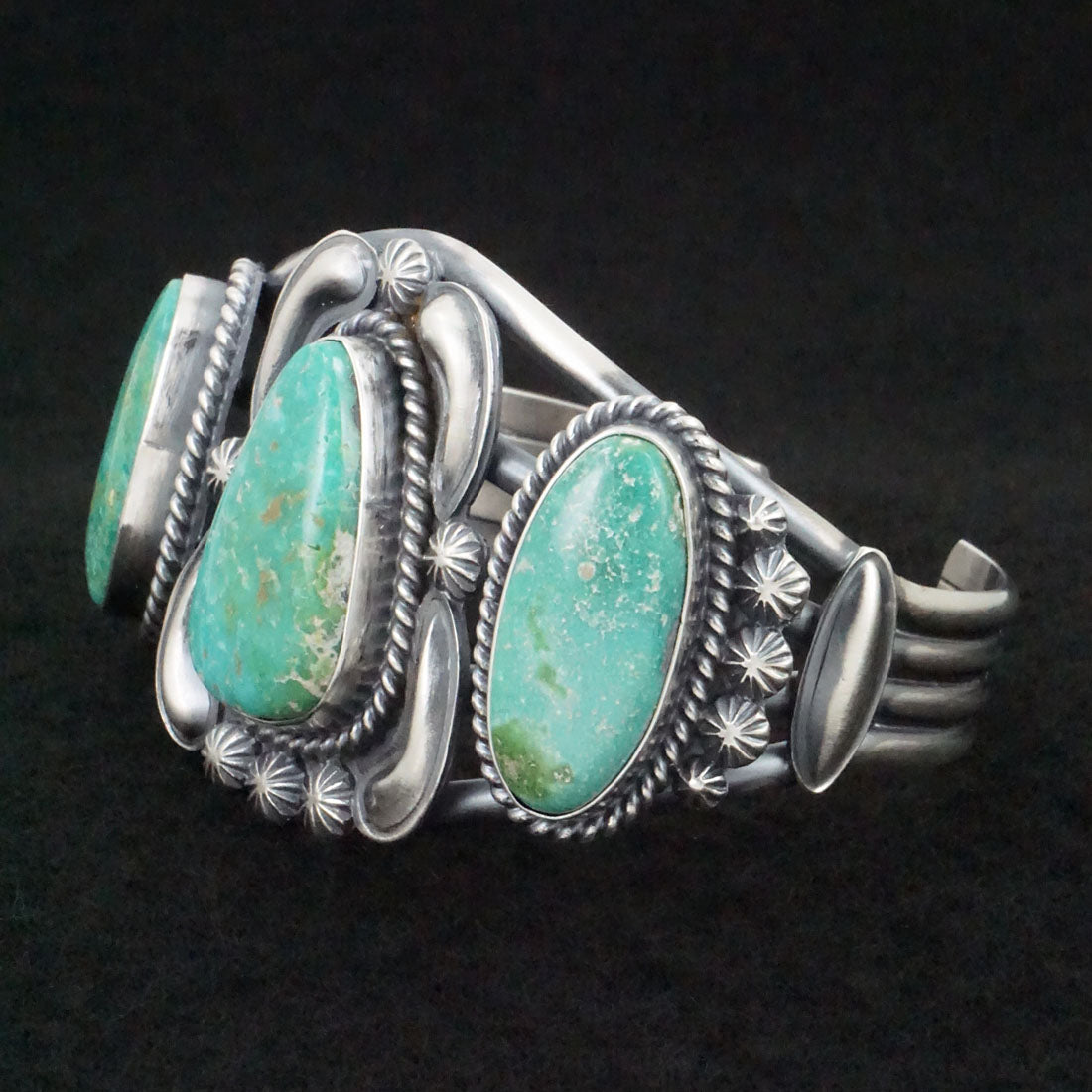 Raymond Delgarito Turquoise & Sterling Silver Bracelet